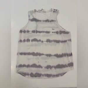 Lululemon white and purple tie dye  muscle tank - size 12